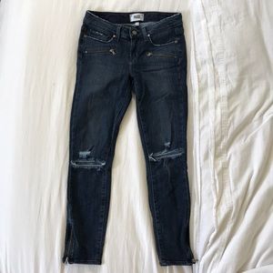 PAIGE Jane Zip Crop in Whiskers